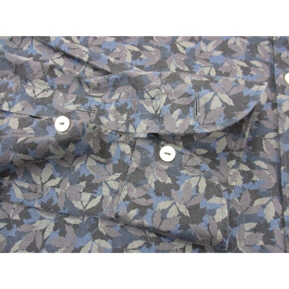 Tintoria Mattei 954 Shirt Mens 44 17.5 Extra Large XL Slim Floral Graphic Print - Picture 4 of 13